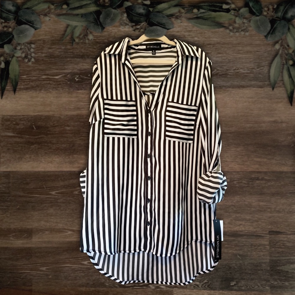 NWT Striped Blouse
